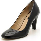 Costo Shoes 1923 Siyah Rugan Kadın Topuklu Ayakkabı