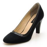 Costo Shoes 1973 Siyah Süet Kadın Topuklu Ayakkabı