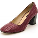 Costo Shoes 2018 Bordo Timsah Kadın Topuklu Ayakkabı