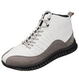 Costo Shoes 30 Ağustos Beyaz Dana Derisi Kauçuk Taban Rahat Geniş Kalıp Yeni Sezon Vip Seri Erkek Bot