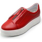 Costo Shoes 45 -46 - 47 - 48 - 49 - 50 Büyük Numara Deri Spor Ayakkabı - Kırmızı Deri
