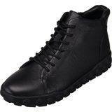 Costo Shoes 45 - 46 - 47 - 48 - 49 - 50 Büyük Numara Erkek Bot . Rahat Geniş Kalıp - Siyah Deri