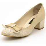 Costo Shoes 801-51012 Krem Lezar Büyük Numara Bayan Ayakkabısı