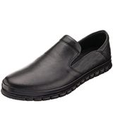 Costo Shoes AG1041 45-46-47-48-49-50 Siyah Deri 4 Mevsim Büyük Numara Üst Kalite Erkek Ayakkabısı
