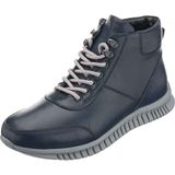 Costo Shoes AG7044 Lacivert Büyük Numara Dana Derisi Rahat Geniş Kalıp Erkek Bot