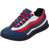 Costo Shoes Amex Lacivert Büyük Numara Dana Derisi Rahat Geniş Kalıp Erkek Vip Spor Ayakkabı