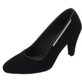 Costo Shoes AYS7986 Siyah Süet Topuklu Özel Seri Kadın Stiletto