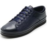 Costo Shoes Büyük Numara Erkek Ayakkabı GS1840 Lacivert Dana Derisi Büyük Numara Erkek Ayakkabı 4 Mevsim Geniş Kalıp Rahat Kullanım