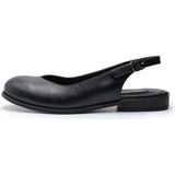 Costo Shoes Büyük Numara Kadın Sandalet Siyah Iriadam - Siyah Deri