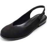Costo Shoes Büyük Numara Kadın Sandalet Siyah Iriadam - Siyah Süet