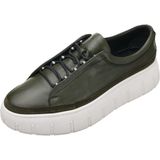 Costo Shoes CK03 Haki Deri Büyük Numara Erkek Spor Ayakkabısı Rahat Geniş Kalıp Şık