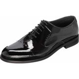Costo Shoes CS1365 Siyah Rugan Erkek Klasik Ayakkabı Rahat Geniş Kalıp - Parlak Siyah
