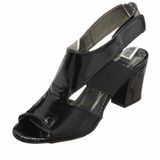 Costo Shoes DRL4316 Siyah Rahat Geniş Şık Kalıp Yeni Sezon Rugan Büyük Numara Kadın Ayakkabısı