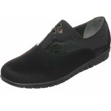 Costo Shoes DRL7033 Siyah Süet Gündelik Rahat Geniş Kalıp 4 Mevsim Büyükl Numara Kadın Ayakkabısı