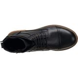 Costo Shoes EF703-1 Siyah Dana Derisi El Işçiliği Rahat Geniş Kalıp Özel Seri Erkek Bot - Siyah Deri