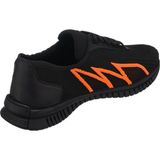 Costo Shoes Eray-02 Siyah-Turuncu Spor Ayakkabı Rahat Geniş Kalıp Kauçuk Esnen Taban - Siyah - Turuncu