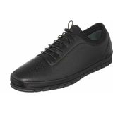Costo Shoes EU6010 Siyah Streçli 4 Mevsim Büyük Numara Üst Kalite Erkek Özel Seri Ayakkabı