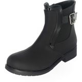 Costo Shoes K098 Siyah Yağlı Nubuk Büyük Numara Rahat Geniş Kalıp Kadın Bot Çizme