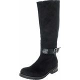 Costo Shoes K1011 Siyah Analin Streçli Büyük Numara Kadın Çizme