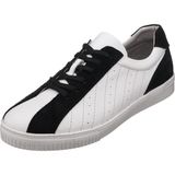 Costo Shoes Kaan-01 Beyaz Deri Siyah Süet Erkek Spor Ayakkabı