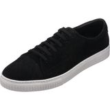 Costo Shoes KADİR-01 Siyah Rahat Geniş Kalıp Şık Dana Süet Deri Büyük Numara Erkek Spor Ayakkabısı