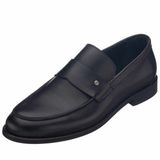 Costo Shoes KD0695 Siyah Analin Neolit Taban Üst Kalite Deri Büyük Numara Erkek Ayakkabı