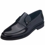 Costo Shoes KD0695 Siyah Rugan Neolit Taban Üst Kalite Deri Erkek Ayakkabı