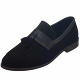 Costo Shoes KD0696 Siyah Süet Neolit Taban Üst Kalite Deri Büyük Numara Erkek Ayakkabı