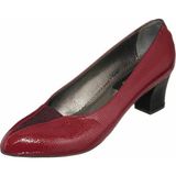 Costo Shoes KDR1019 Bordo Büyük Numara Kadın Ayakkabısı Rahat Geniş Kalıp Yeni Sezon - Bordo Rugan