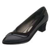 Costo Shoes KDR1308 41-42-43-44 Siyah Estetik Derin Dekolteli Abiye Özel Deri Büyük Numara Kadın Topuklu Ayakkabı