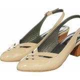 Costo Shoes KDR2300 BEJ Rugan Yazlık Büyük Numara Klasik Gündelik Kadın Ayakkabısı