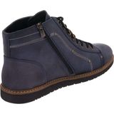 Costo Shoes Lacivert Crazy Yağlı Termo Taban Büyük Numara Dana Derisi Rahat Geniş Kalıp Üst Kalite Erkek Bot