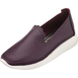 Costo Shoes N0609 Bordo Soft Deri Çok Hafif Yumuşak Ortopedik Taban Büyük Numara Kadın Ayakkabı