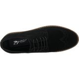 Costo Shoes NRM1242 Siyah Süet Büyük Numara Dana Derisi Rahat Geniş Kalıp Erkek Ayakkabı