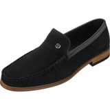 Costo Shoes NV02 Siyah Süet Deri Microlight Hafif Taban Rahat Geniş Kalıp Premıum serisi Erkek Ayakkabısı