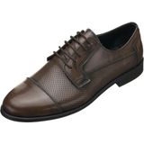 Costo Shoes NV1088-8 Kahve Açma Deri Büyük Numara Erkek Ayakkabı Rahat Geniş Kalıp
