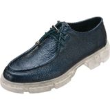 Costo Shoes PAŞA103-1 Lacivert Rolax Dana Derisi Rahat Geniş Kalıp Ayağınızı Küçük Gösteren Saraçlı Büyük Numara Kadın Ayakkabısı. Rahat Esnek Şeffaf Taban
