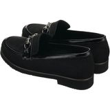 Costo Shoes R4014 Siyah Süet. Içi Dana Derisi Rahat Geniş Kalıp Yeni Sezon Büyük Numara Kadın Ayakkabısı