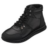 Costo Shoes S4512 Siyah Rahat Geniş Kalıp Kauçuk Taban Deri Üst Kalite Erkek Bot