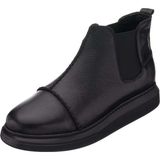 Costo Shoes Siyah Büyük Numara Dana Derisi Rahat Geniş Kalıp Erkek Bot