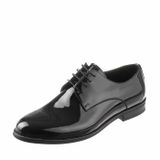 Costo Shoes US190513 Siyah Rugan Üst Kalite El İşçiliği Erkek Ayakkabısı