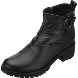 Costo Shoes YSM26 Siyah Dana Deri Rahat Şık Konforlu Taban Kadın Kışlık Bot - Siyah Deri