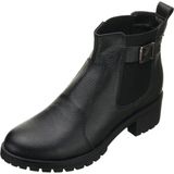 Costo Shoes YSM63 Siyah Dana Deri Rahat Şık Konforlu Taban Kadın Kışlık Bot - Siyah Deri