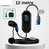 Coswatt Taşınabilir Şarj Cihazı 7 Kw / 32A / Türkçe Menü / Tip-2 / 3X32A Fiş / 12M / 220V Ac / Ev Tipi Dönüştürücü Kablo ve Taşıma Çantası Hediyeli