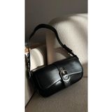 Cosy Bag Siyah Kadın Metal Toka Detaylı Baget Çanta Omuz Çantası