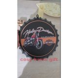 cosy home gift Metal Kabartmalı Duvar Plaka Kapak Tablo 35 Cm Çap Cafe Bar Retro Dekorasyon Kapak Harley motor