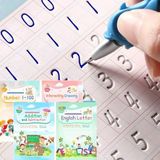 CosyCorner Çocuklar için Sihirli Mürekkep Defterleri Okul Öncesi Oluklar için Yeniden Kullanılabilir El Yazısı Çalışma Kitapları Şablon Tasarım ve El ... Çocuklar için Sihirli Uygulama Metin Kitabı