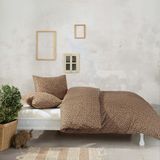 Coté Blanc Leopar Ranforce Tek Kişilik Nevresim Takımı - 160 x 220 cm - Kahverengi