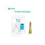 COTECi 6.5mm Erkek to 3.5mm Dişi Ses Dönüştürücü Jak Jack Altın Uçlu Gitar Amfi Org Kulaklık Çevirici