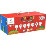 Coteci Nintendo Switch 2 Spor Oyun Kiti Kontrolcü Aksesuar Seti | Joy-Con Uyumlu Raket Boks ve Bileklik - Şeffaf